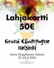Lahjakortti 50 EUR Grand Champagne Helsinki 2026 - Lahjakortit - GCH25LK050 - 1