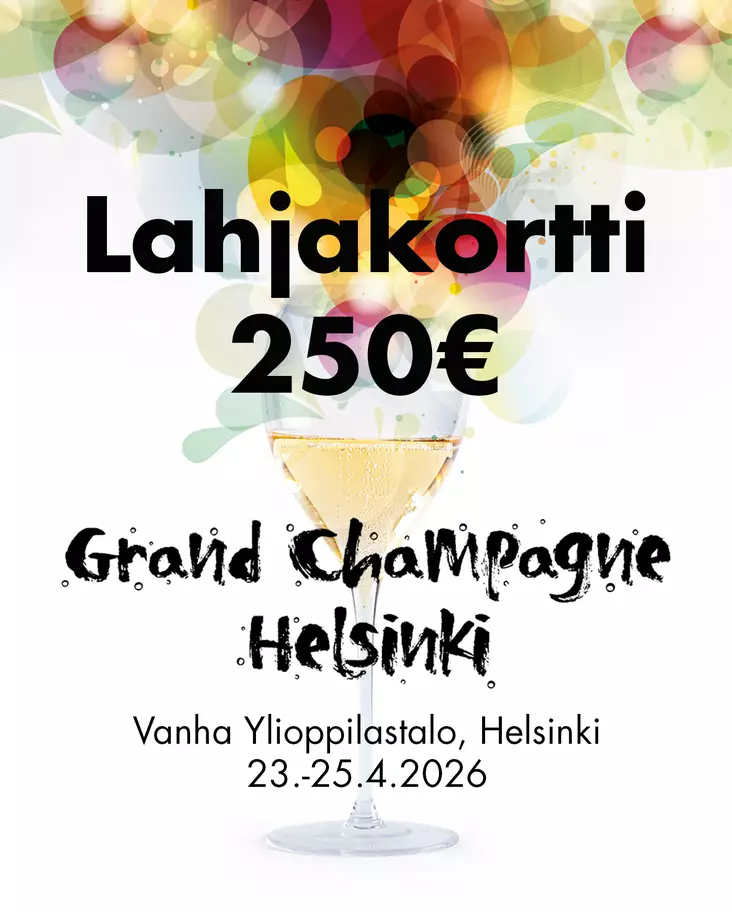 Lahjakortti 250 EUR Grand Champagne Helsinki 2026 - Lahjakortit - GCH25LK250 - 1