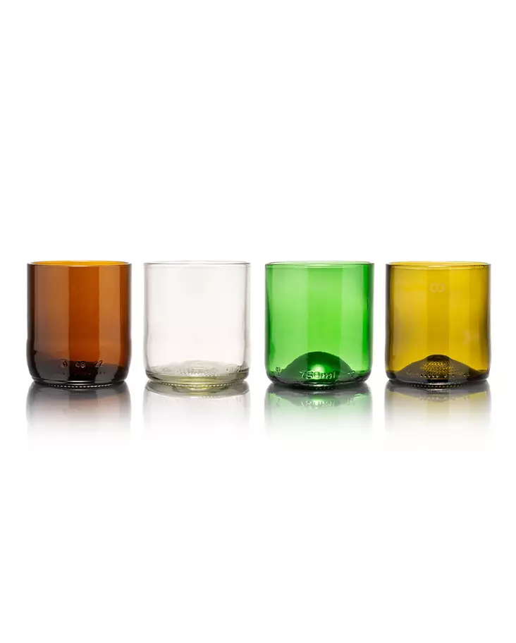 Tumbler Rebottled 200ml Mixed color (4pcs) - Water Glasses - REB021 - 1