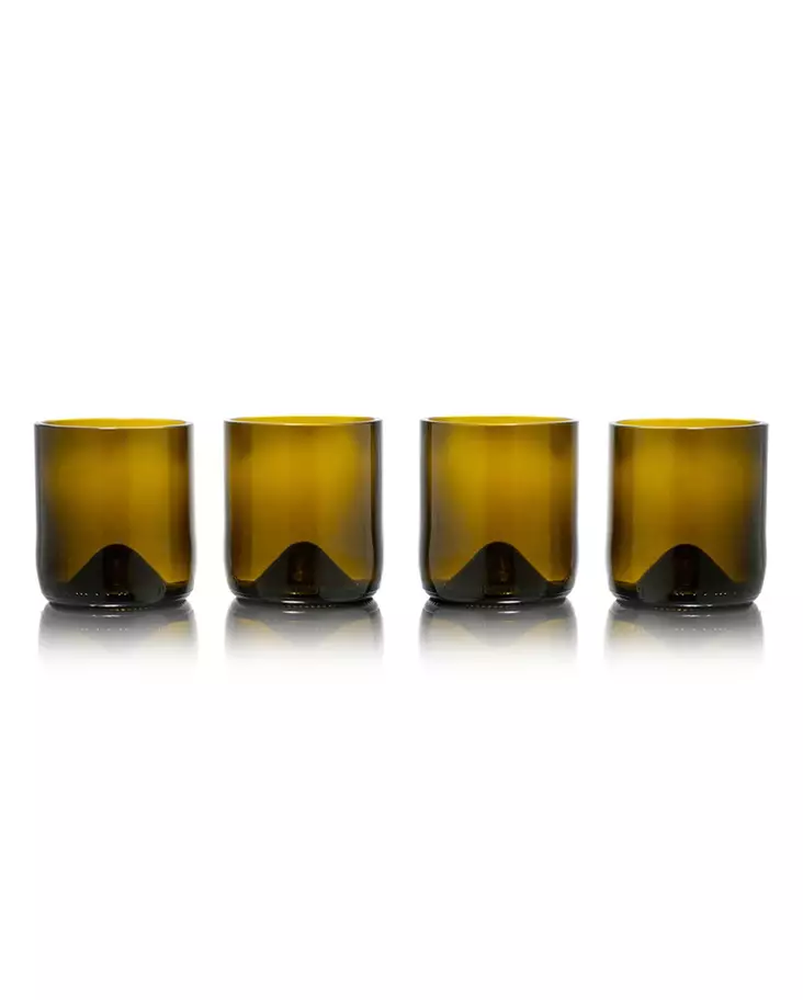 Tumbler Rebottled 330ml Olive color (4pcs) - Water Glasses - REB022 - 1