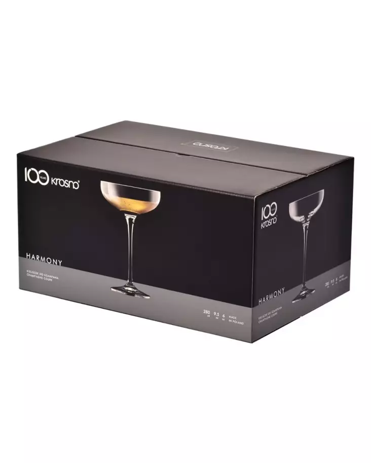 Vikko Décor - Champagne Glazen - Set van 6 Champagne Coupe - Flutes - Zilver