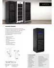 Wine Cabinet Elegance 153 Bottles Black - Dual Temperature Cabinets - TTE1000DRB - 5