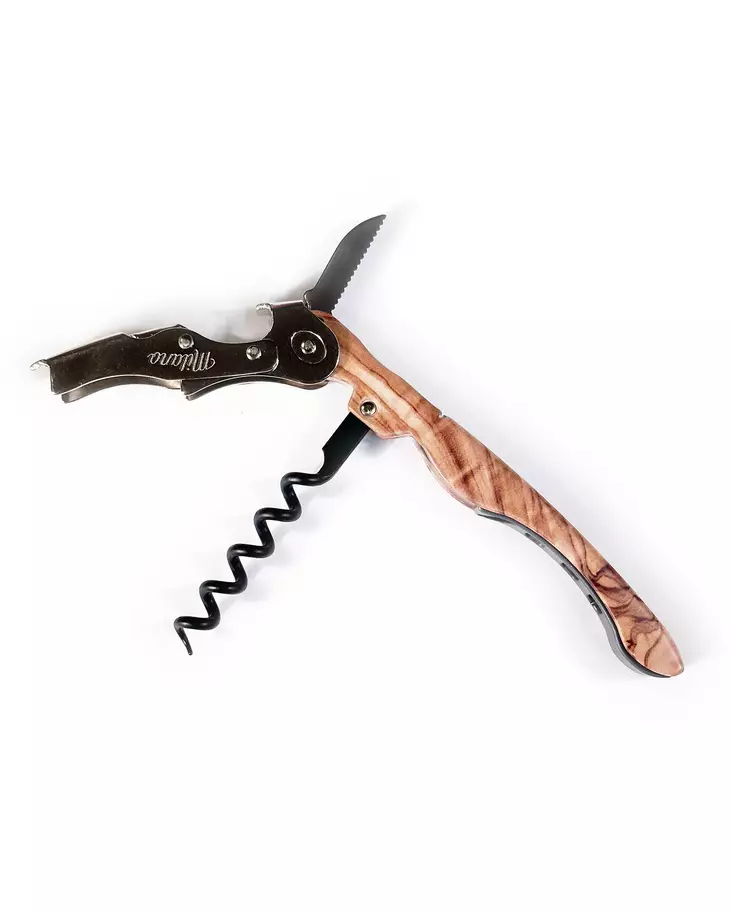 Vinöppnare Milano Metal Olive Wood - Vinöppnare ock korkskruvar - MIL60ULIVO - 1