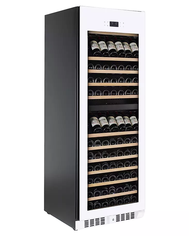 Wine Cabinet Elegance 153 Bottles White - Dual Temperature Cabinets - TTE1000DRW - 1